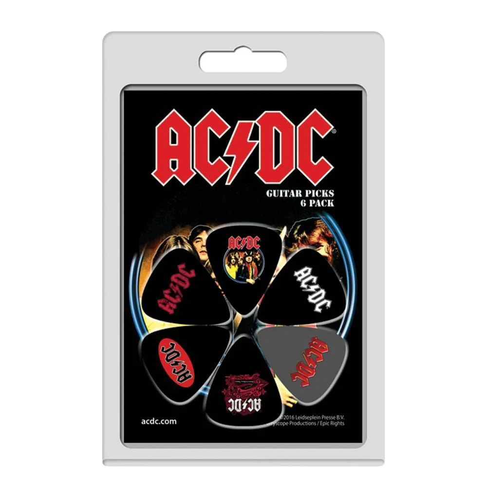 Perris  LPACDC1 AC/DC Licensed Guitar Pick Packs - 6 in a pack - Image 2