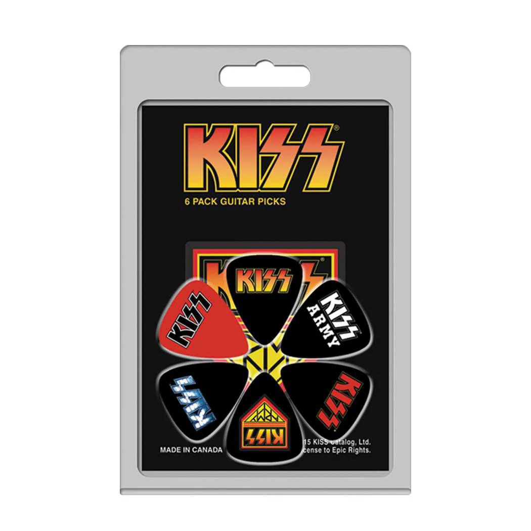 Perris LPKISS2 KISS Licensed Guitar Pick Packs - 6 in a pack - Image 2
