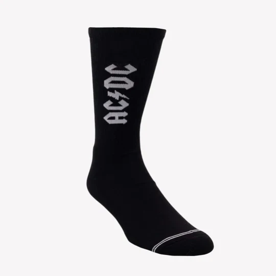 Perris Socks Lightning Strikes Crew Black Large - Image 2