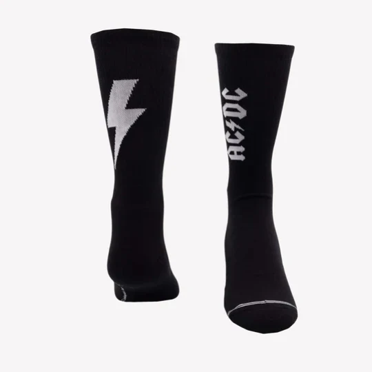 Perris Socks Lightning Strikes Crew Black Large - Image 3