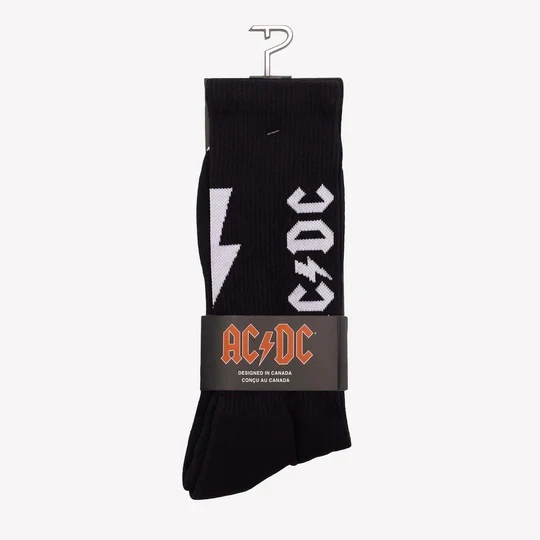 Perris Socks Lightning Strikes Crew Black Large - Image 5