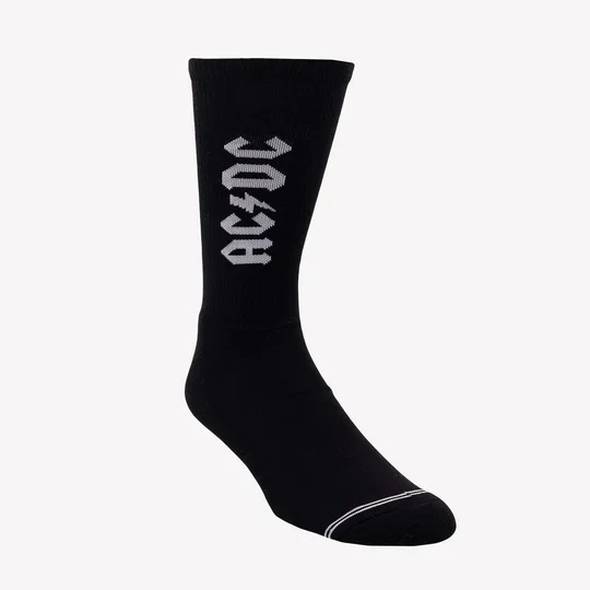 Perris Socks Lightning Strikes Crew Black Large - Image 6