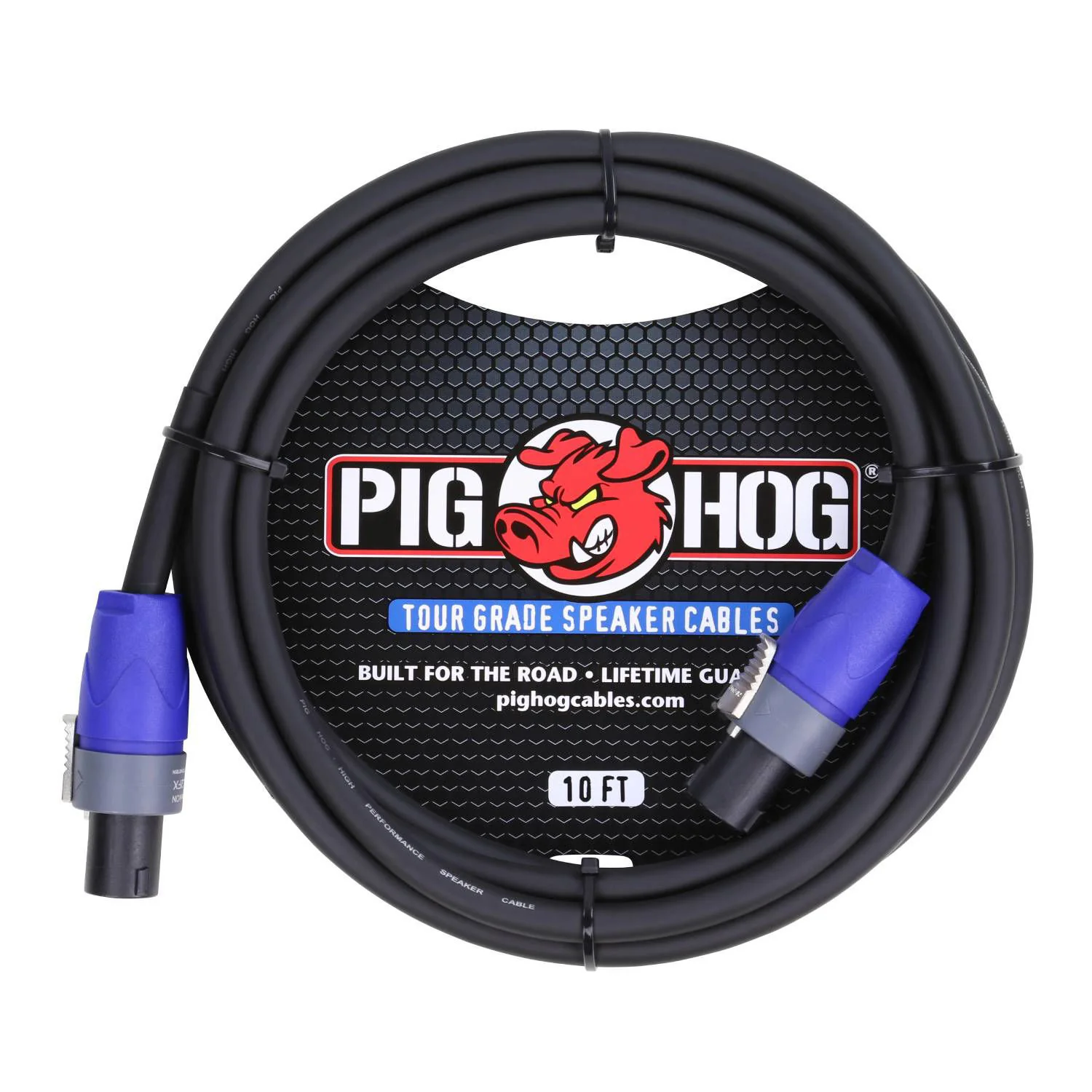Pig Hog Speaker Cable, 10ft (14 gauge wire) - SPEAKON