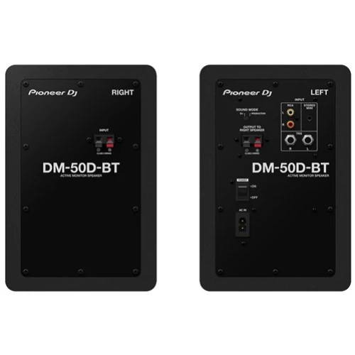 Pioneer DJ DM-50D-BT 5 inch Studio Monitor Speakers with Bluetooth in Black - Pair - Image 3