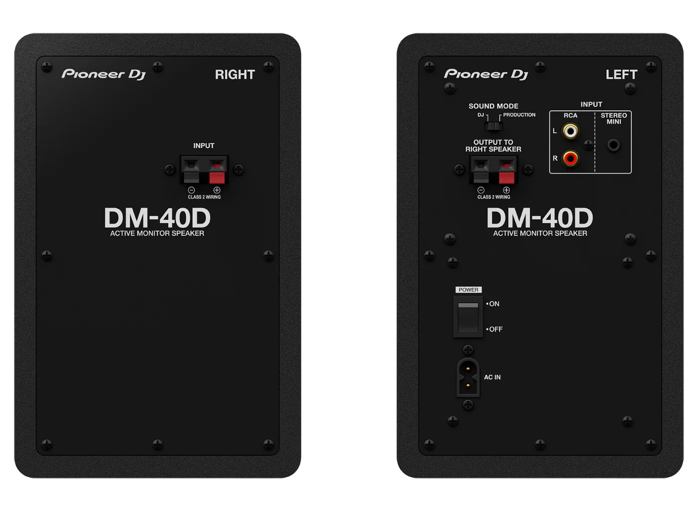 Pioneer DM-40D 4 inch Studio Monitors Speaker in Black - Pair - Image 3