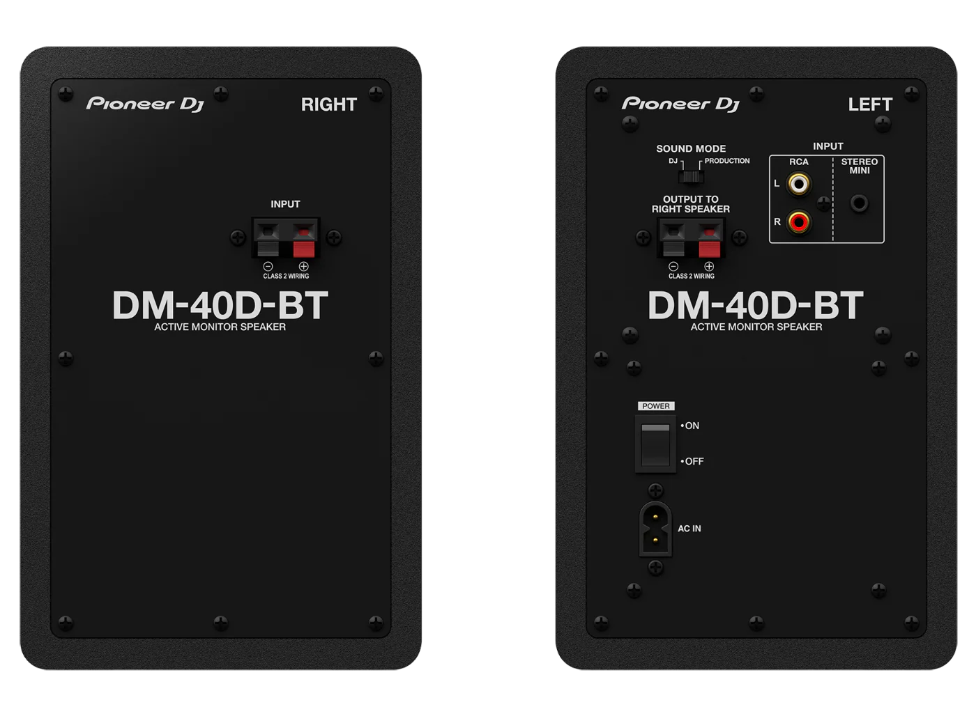 Pioneer DM-40D-BT 4 inch Studio Monitor Speakers with Bluetooth in Black - Pair - Image 3