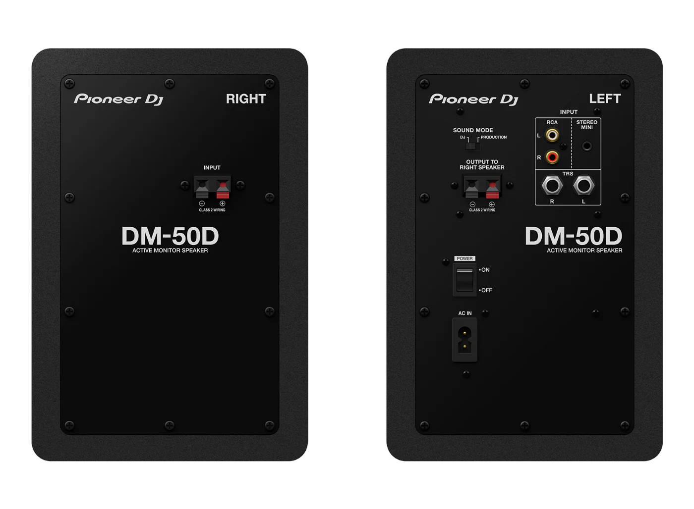 Pioneer DM-50D 5 inch Studio Monitor Speakers in Black - Pair - Image 3