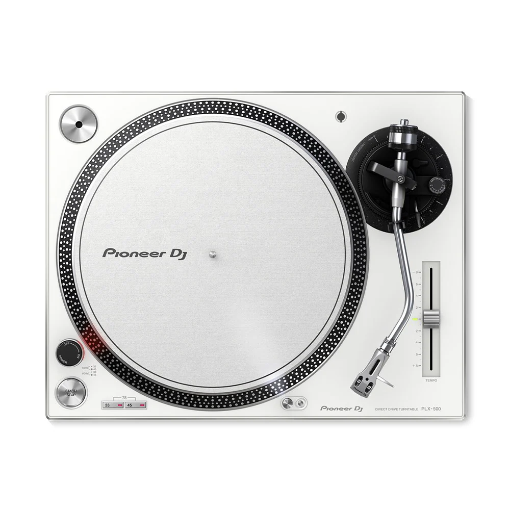Pioneer PLX-500-WH High-torque Direct Drive Turntable in White - Image 2