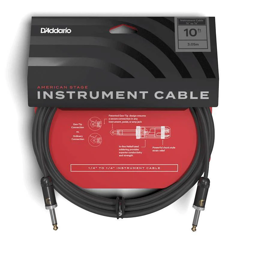 Planet Waves American Stage 10ft 1/4 inch Instrument/Guitar Cable - Image 2