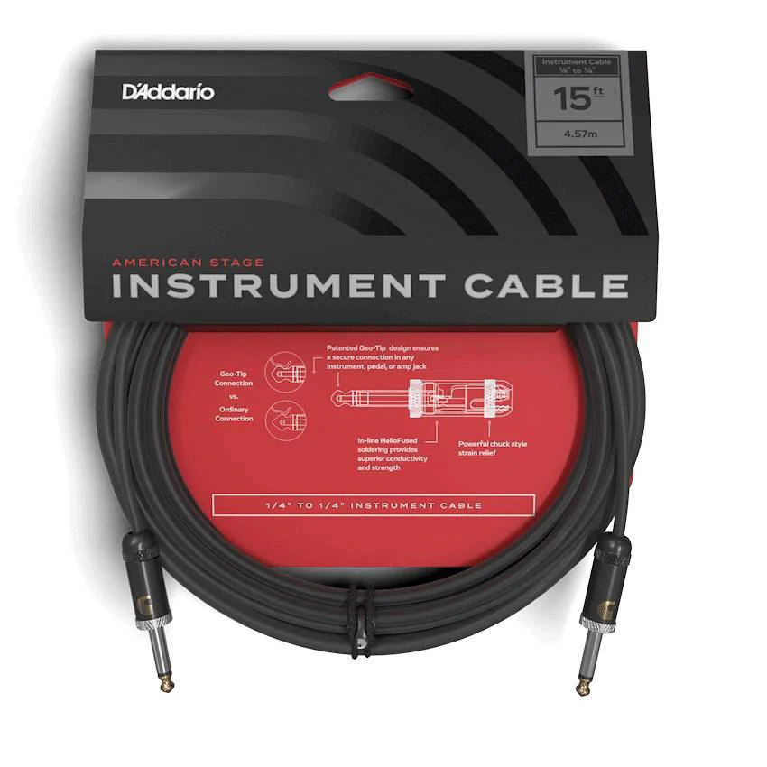 Planet Waves American Stage 15ft 1/4 inch Instrument/Guitar Cable - Image 2