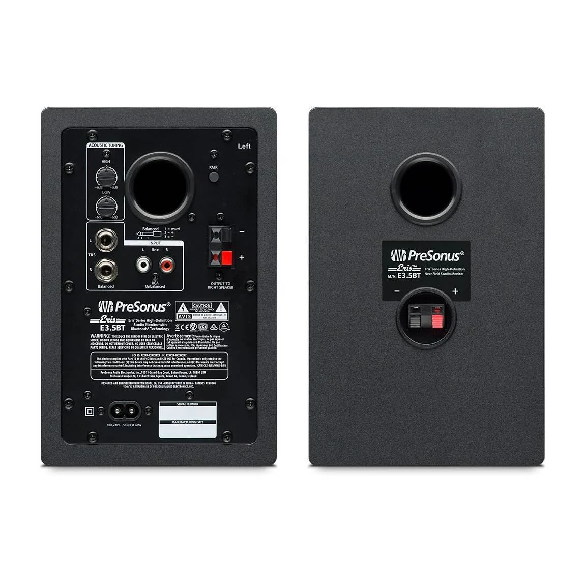 PreSonus Eris E3.5BT 3.5 inch Studio Monitor Speakers with Bluetooth - Pair - Image 3