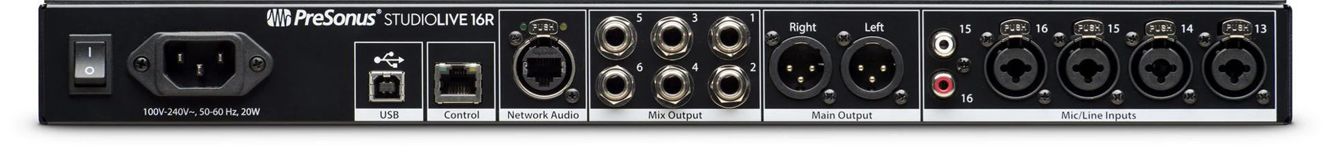 PreSonus SL16R StudioLive 16R Rack Mount Rack Mixer/Stage Box - Image 5
