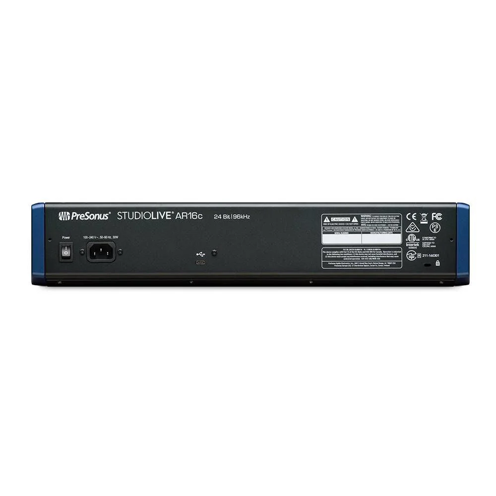 Presonus StudioLive AR16c 16-channel USB-C Audio Interface, Analog Mixer and SD Recorder - Image 3