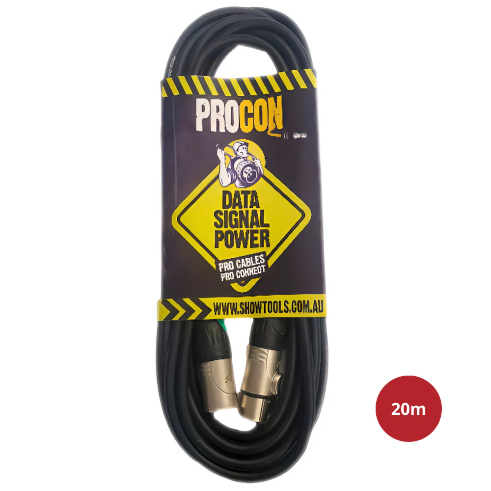 ProCon IP67 3 Pin DMX Cable - Touring Grade :20M - Image 2