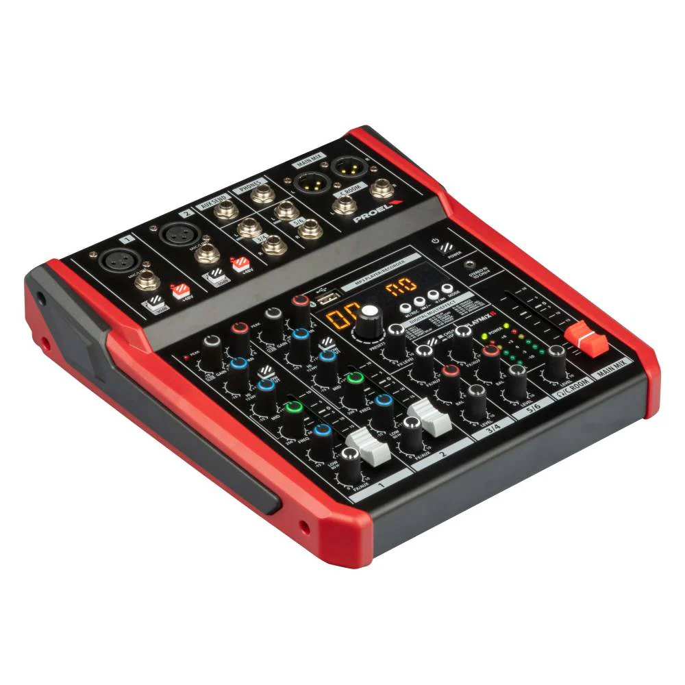 Proel PLAYMIX6 Compact 6-channel mixer with DSP and USB/BT interface - Image 10