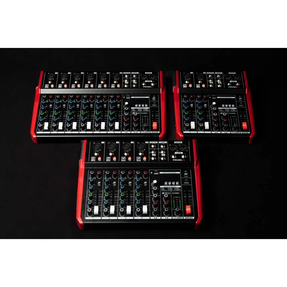 Proel PLAYMIX8 Compact 8-channel mixer with DSP and USB/BT interface - Image 6