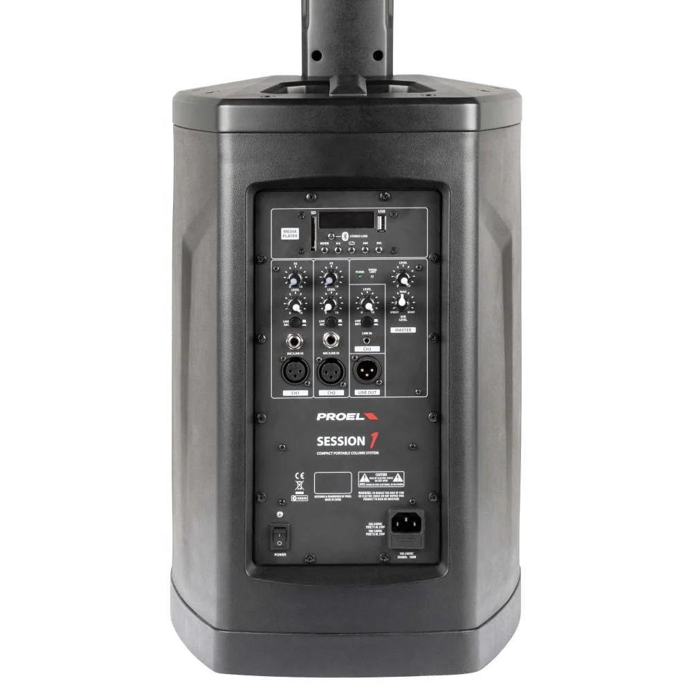 Proel Session1 Compact Portable Powered Column Array System 400W - Image 6