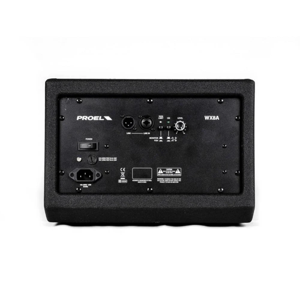 Proel WX8A Active 2-Way Coaxial 8 Stage Monitor Powered Speaker - Image 5