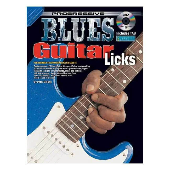 Progressive KPBGLCP Blues Guitar Licks Book & CD- 69057