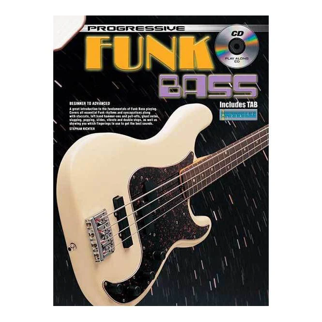 Progressive KPFBCP Funk Bass Book & CD - 69179