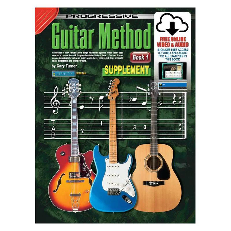 Progressive KPGMSUPX Guitar Method Supplement Book & Online Media - 69133