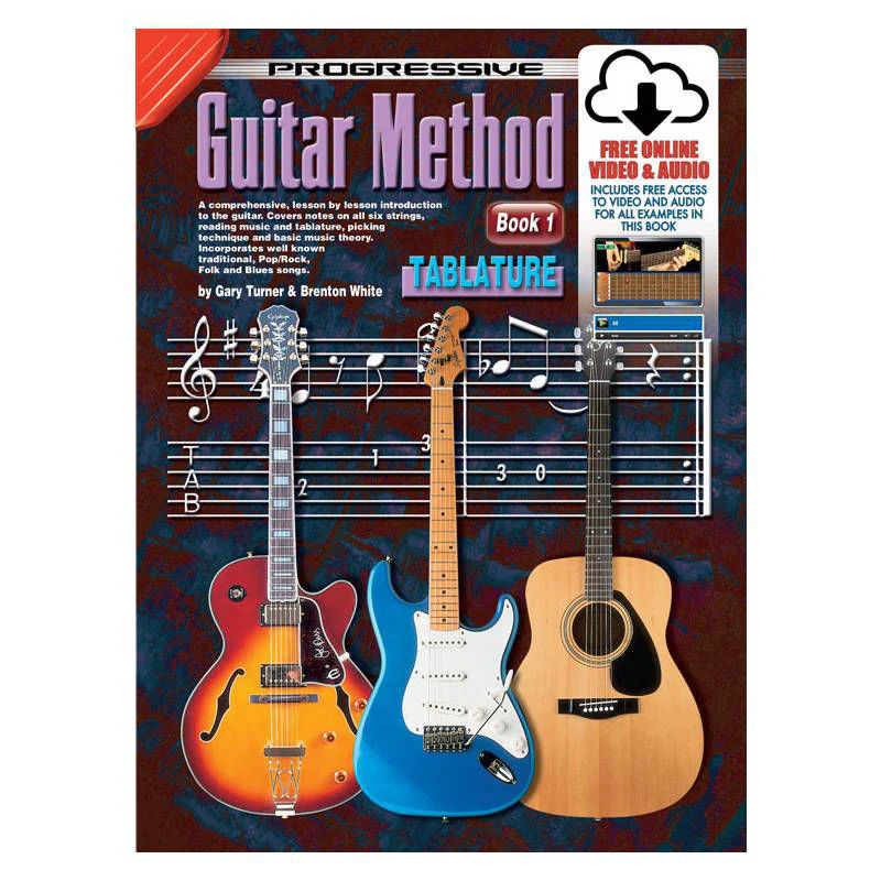 Progressive KPGMTABX Guitar Method Book 1 Tablature & Online Media - 69068 - Image 2