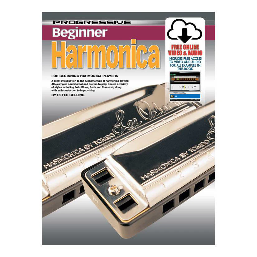 Progressive KPPBHMX Beginner Harmonica Book + Online Media - 69171 - Image 2