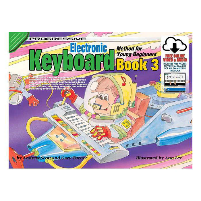 Progressive KPYE3X Keyboard Method Book 3 for Young Beginners & & Online Media - 18343 - Image 3