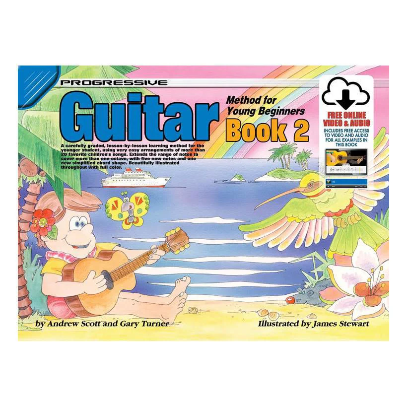 Progressive KPYG2X Guitar Method Book 2 for Young Beginners & Online Media Link - 18323