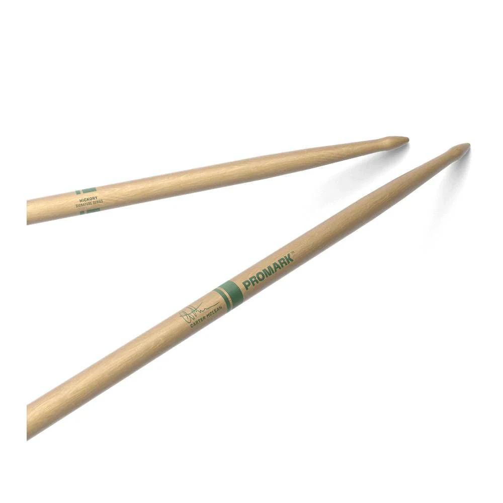 Promark Carter McLean Signature Hickory Wood Tip Drumsticks - Image 2