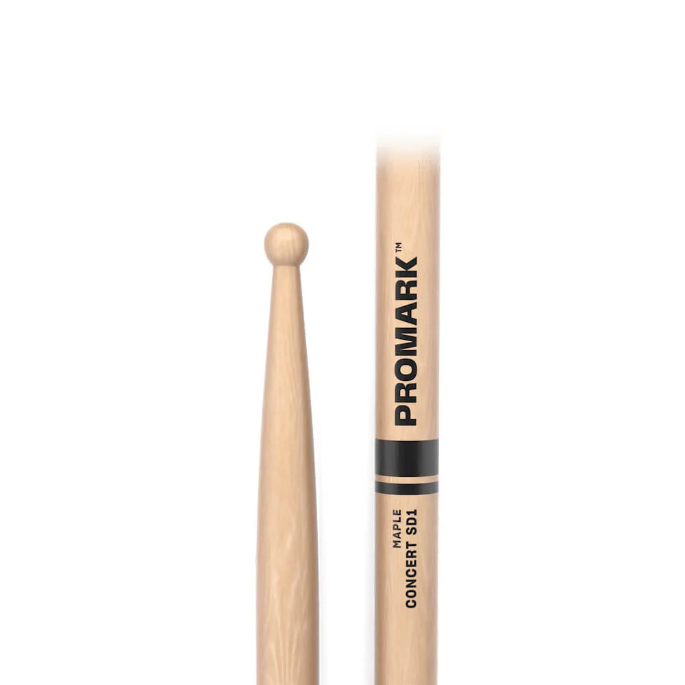 ProMark Concert SD1W Lacquered Maple Drum Sticks with Maple Tip - 2B