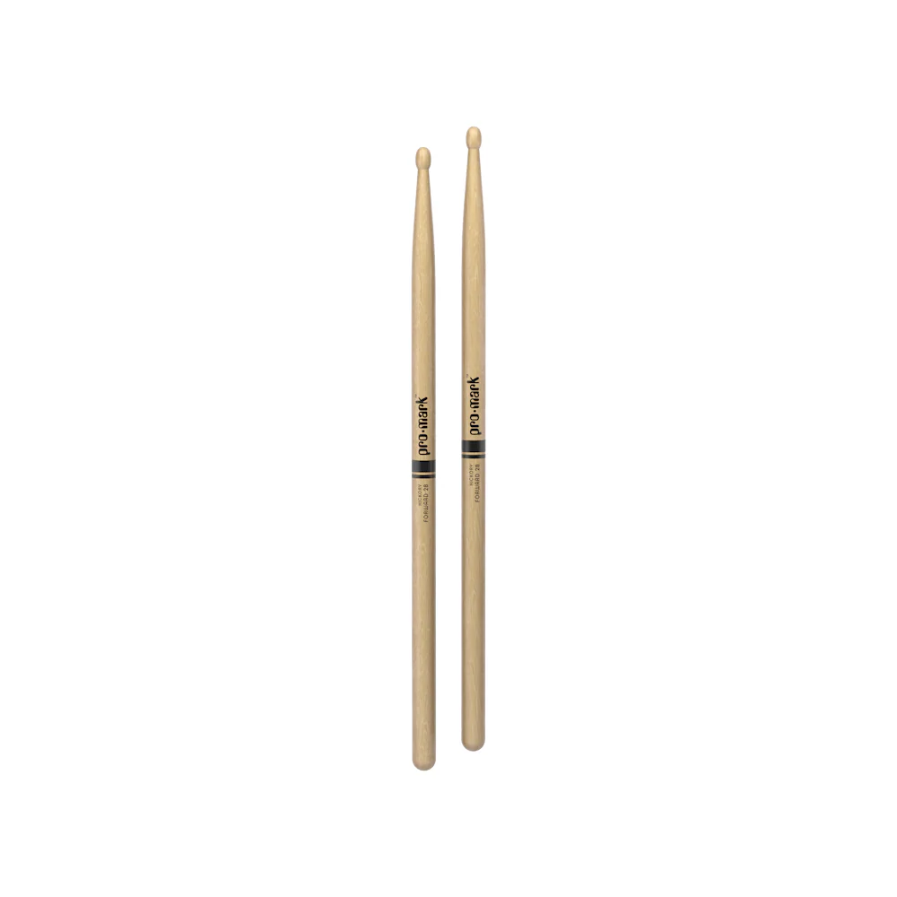 Promark Forward 2B Lacquered Hickory Wood Tip Drumsticks - 4 Pack - Image 2