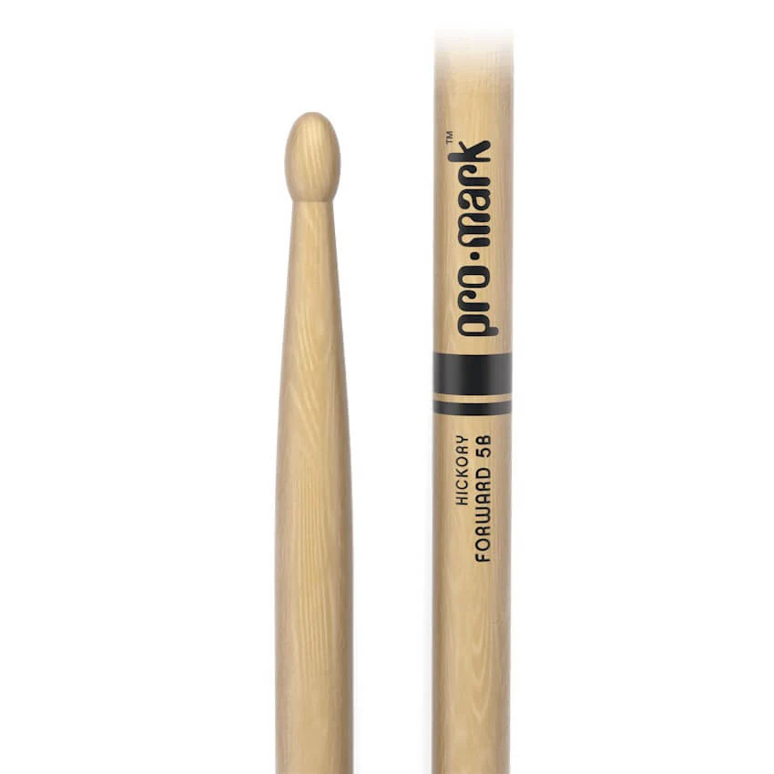 ProMark Forward 5B Lacquered Hickory Wood Tip Drumsticks - Image 2