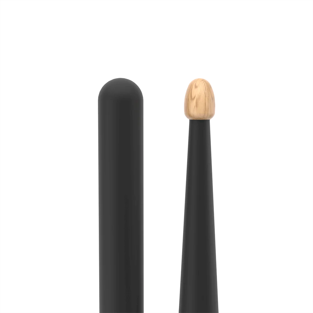 Promark Rebound 2B ActiveGrip Drumsticks - Hickory Acorn Tip Black - Image 4