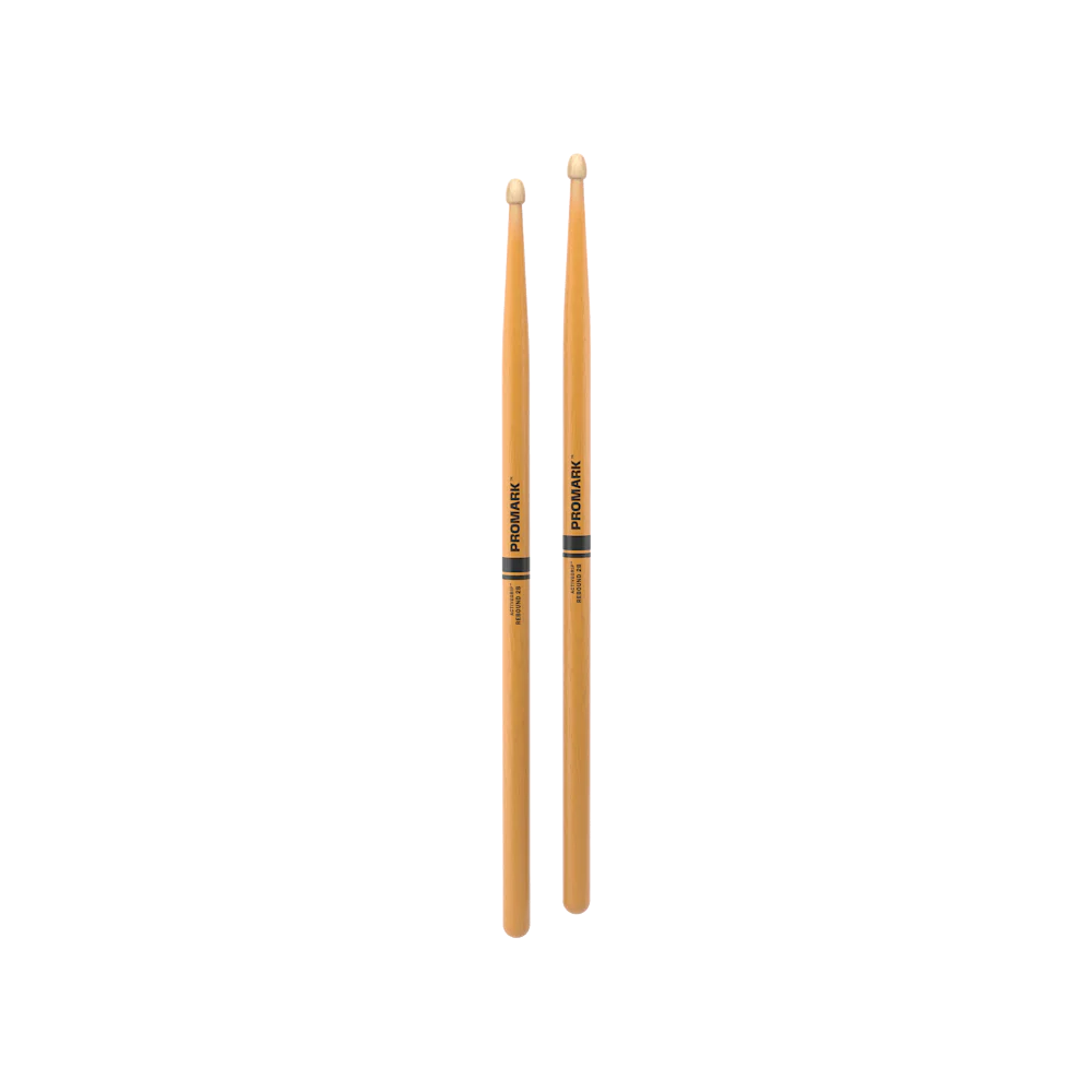 Promark Rebound 2B ActiveGrip Drumsticks - Hickory Acorn Tip Clear - Image 7