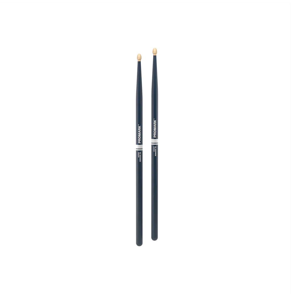 Promark Rebound 5A Painted Hickory Wood Tip Drumsticks in Blue - Image 7