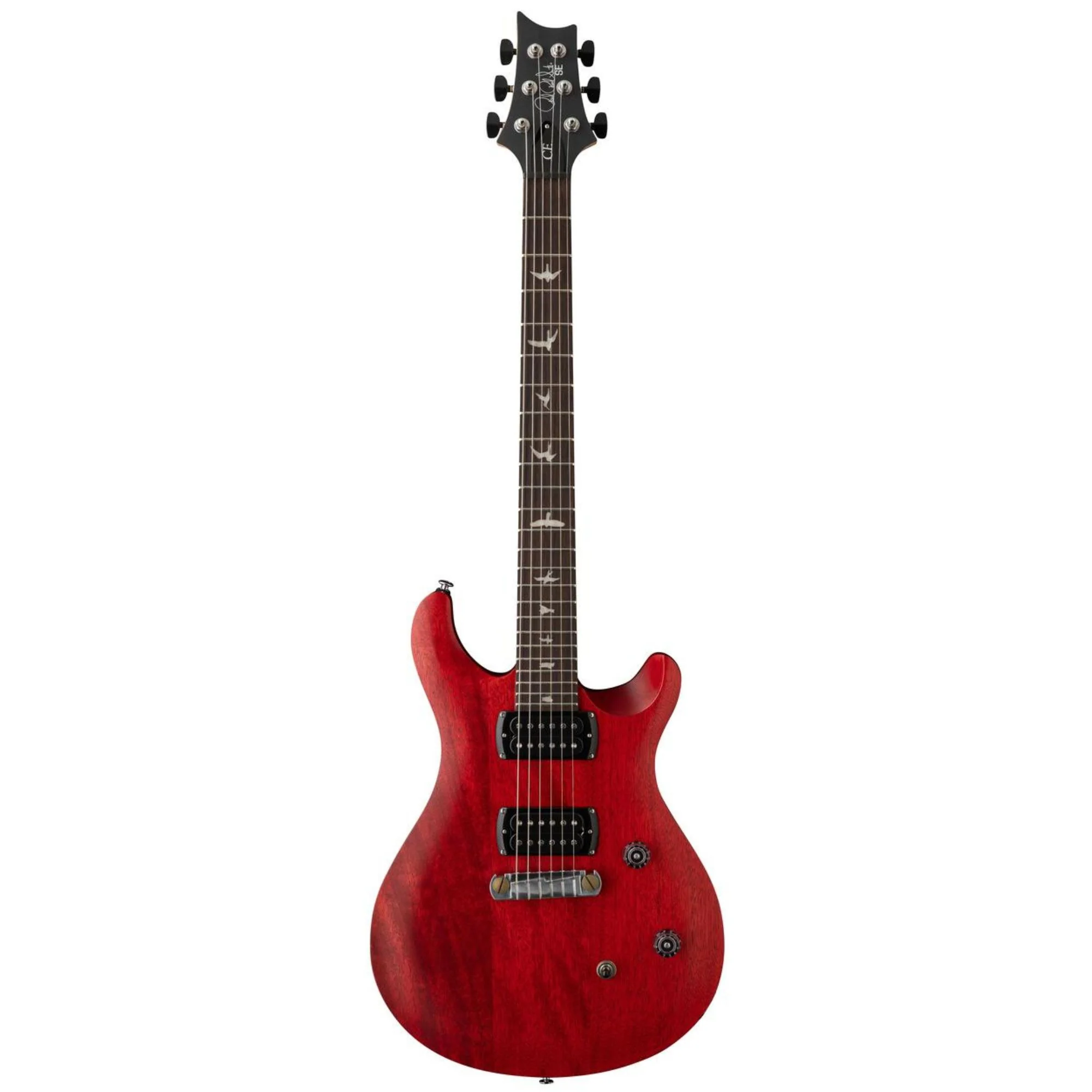 PRS SE CE24 Standard Satin Stoptail Electric Guitar - Vintage Cherry