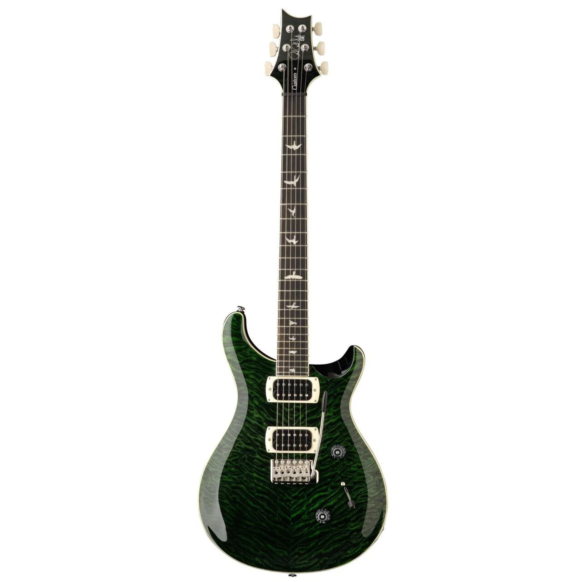 PRS SE Custom 24 Quilt Electric Guitar - Teal Black