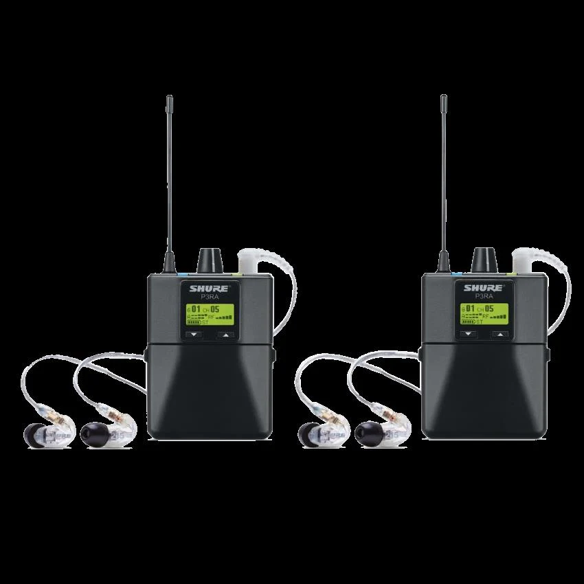 PSM300 Twin Wireless System 630-654 MHz; includes 2x P3R Bodypacks & 2x SE215-CL - Image 6