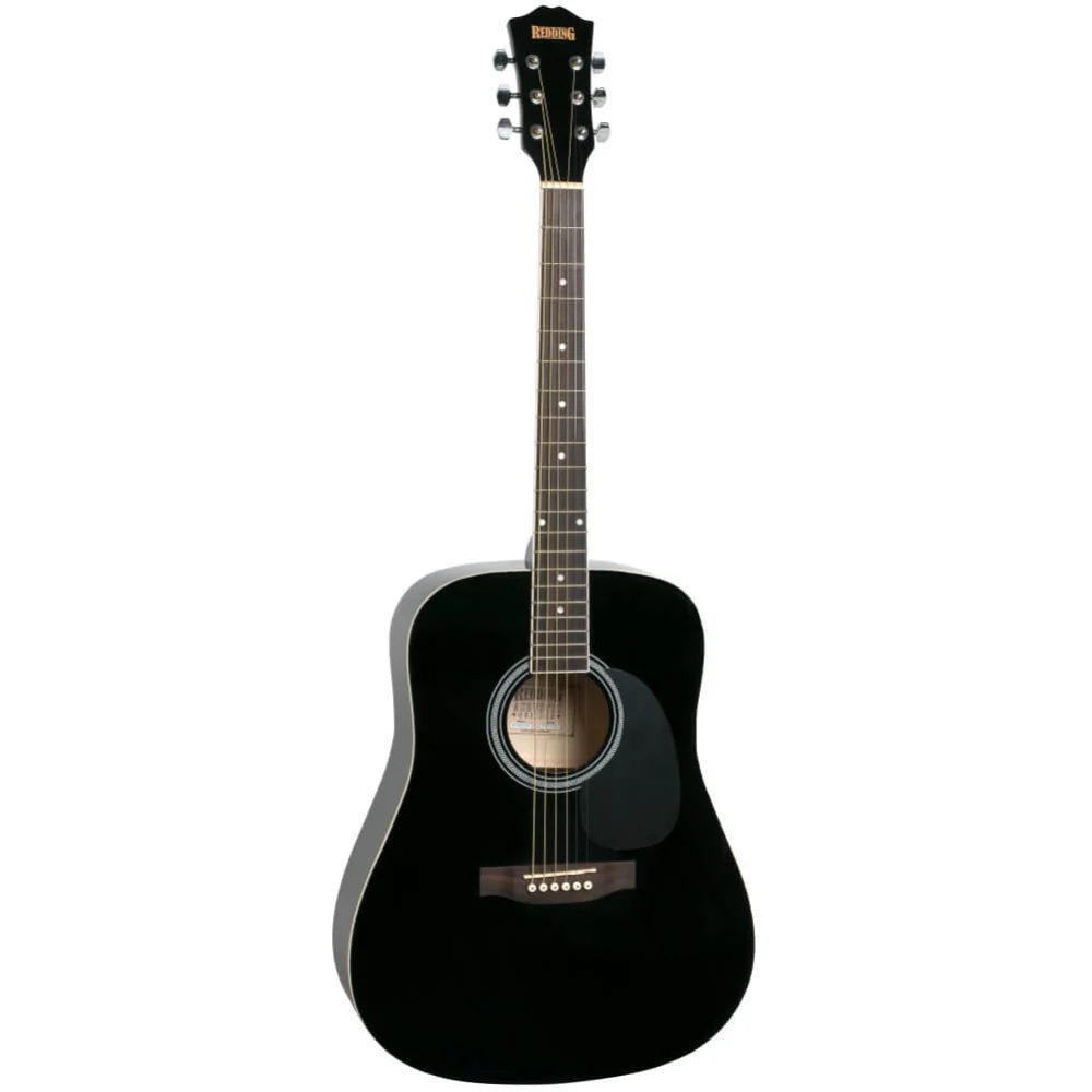 Redding RED50 Drednought Acoustic Guitar Pack with Tuner - Black - Image 3