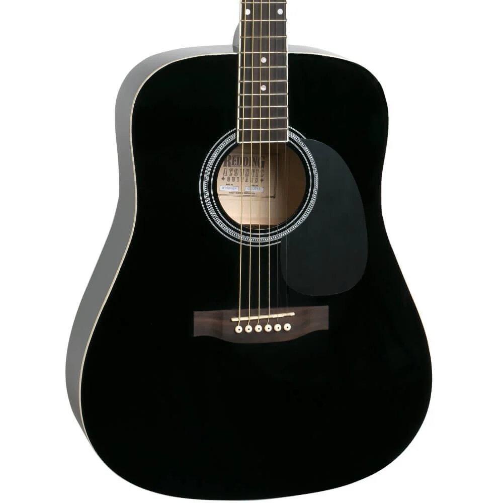 Redding RED50 Drednought Acoustic Guitar Pack with Tuner - Black - Image 4