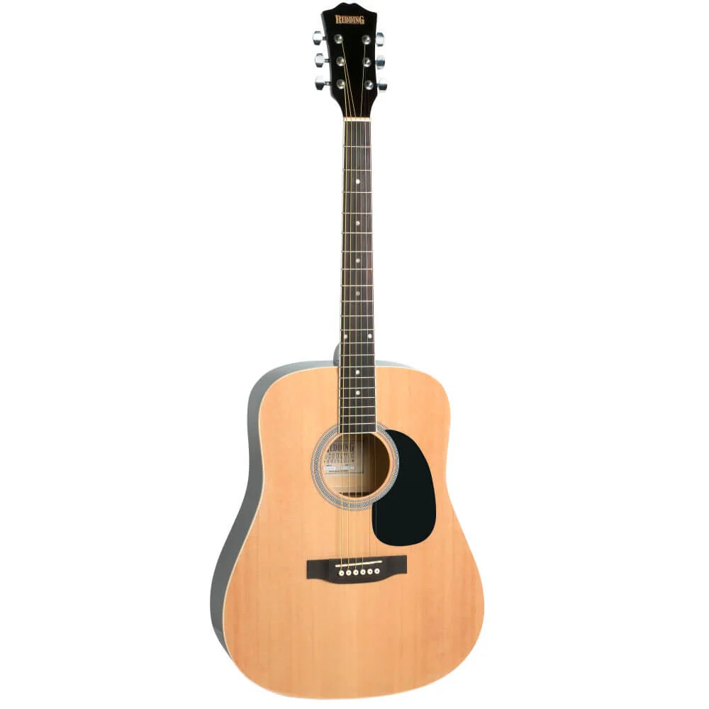 Redding RED50 Drednought Acoustic Guitar Pack with Tuner - Natural Gloss - Image 4