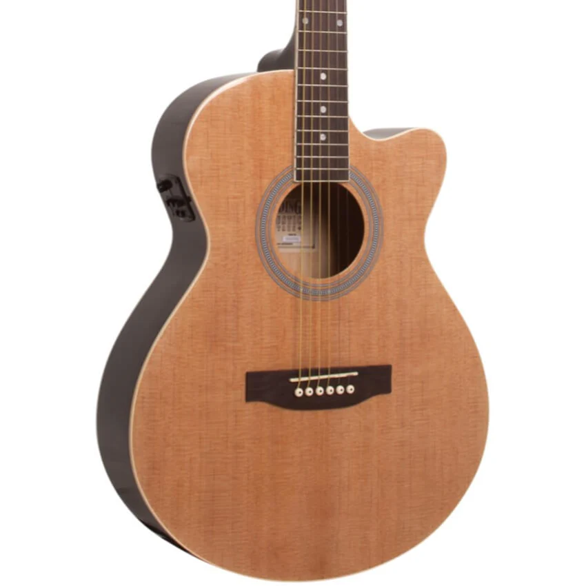 Redding RED51CE Grand Concert Cutaway Acoustic/Electric Guitar - Natural Gloss - Image 2