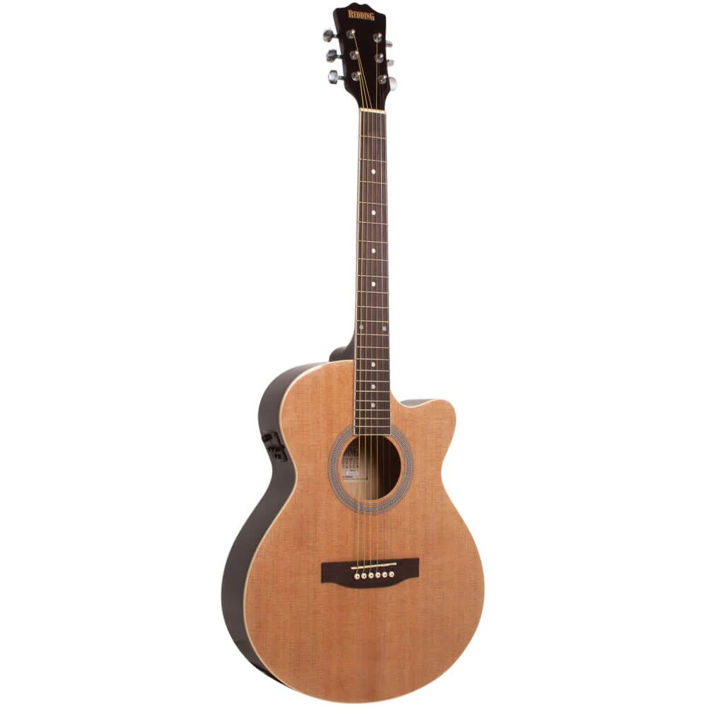 Redding RED51CE Grand Concert Cutaway Acoustic/Electric Guitar - Natural Gloss - Image 4