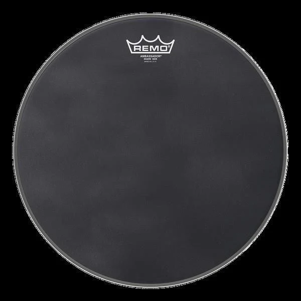 Remo Ambassador Black Suede Snare Side 14 Inch Drumhead