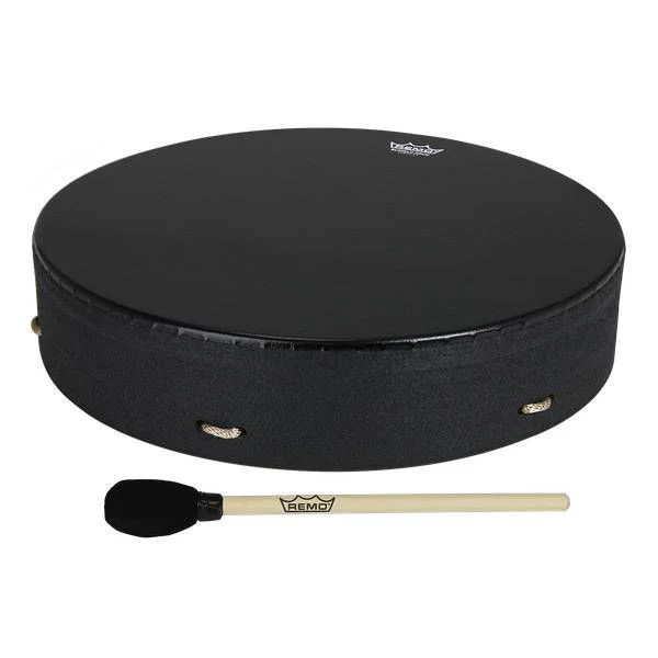 Remo Bahia Buffalo Drum - Black - Image 3