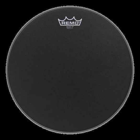 Remo Black X Black Suede 13 Inch Drumhead with Black Dot Bottom - Image 2