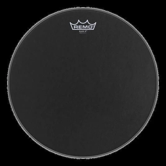 Remo Black X Black Suede 14 Inch Drumhead with Black Dot Bottom