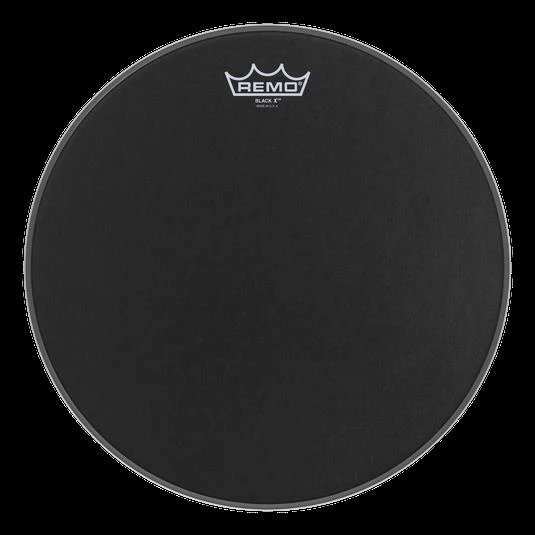Remo Black X Black Suede 14 Inch Drumhead with Black Dot Bottom - Image 2