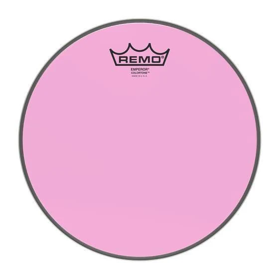 Remo Colortone Emperor 14in Drum Head in Pink - Image 2